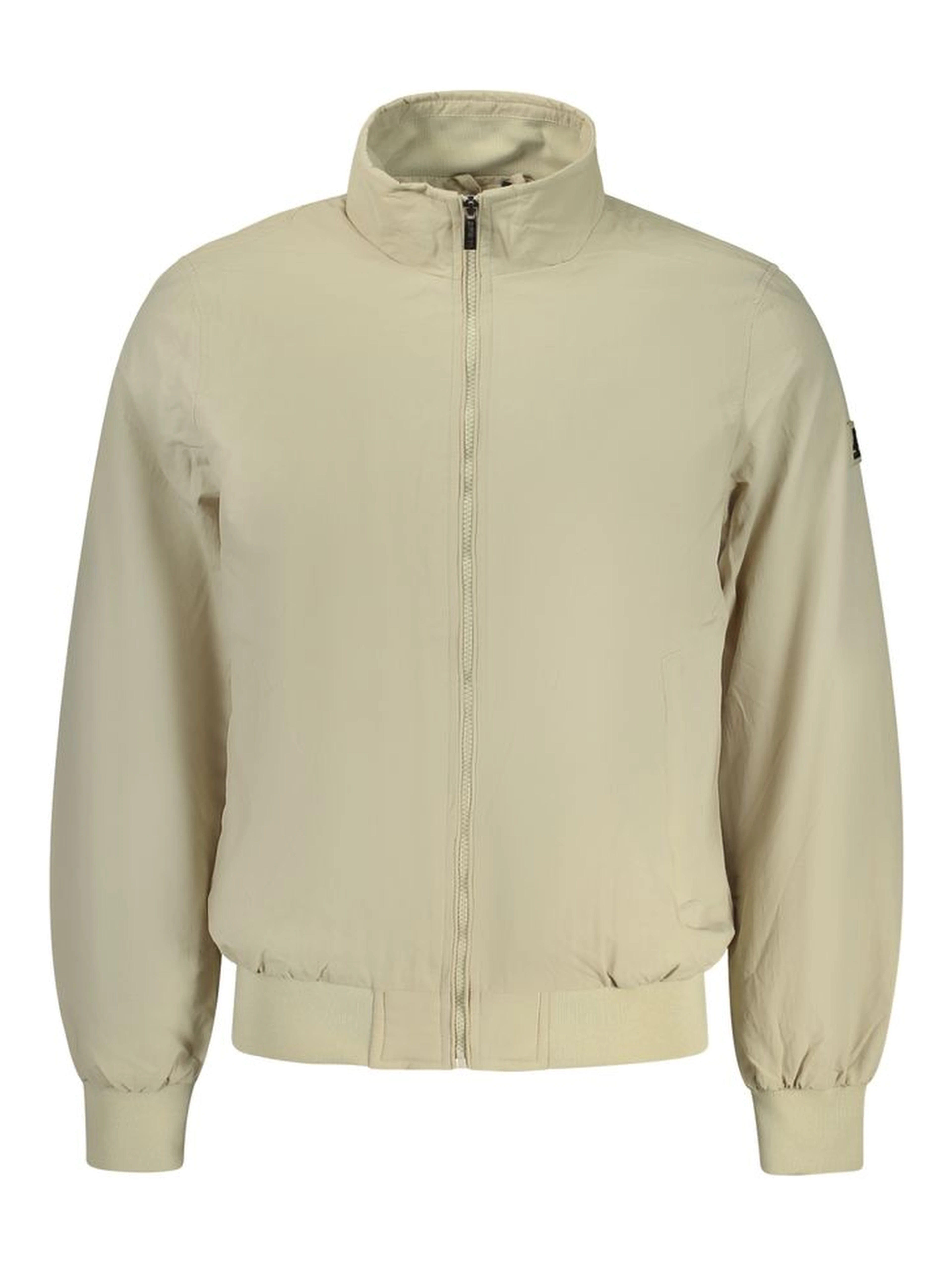Beige Polyester Mens Jacket