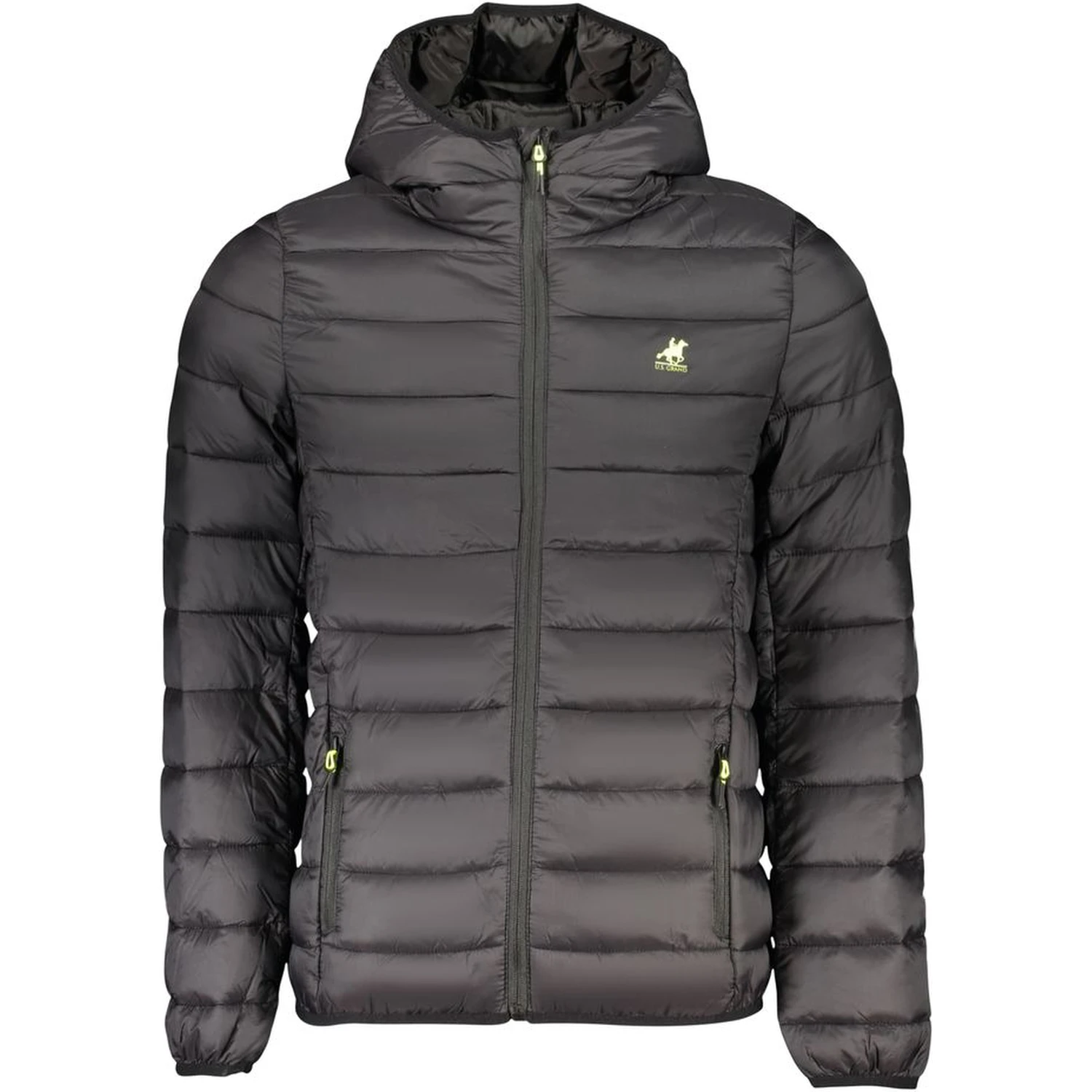 Black Polyester Men's Jacket