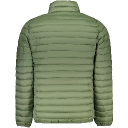 Verde Poliestere Men Jacket