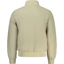 Beige Polyester Mens Jacket