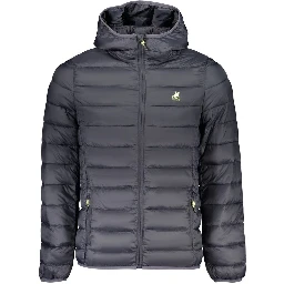 Blu Poliestere Men Jacket