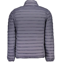 Blu Polyester Men Jacket