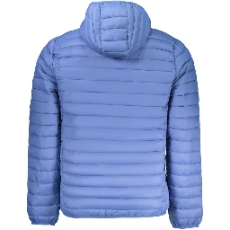 Blu Polyester Men's Jacket