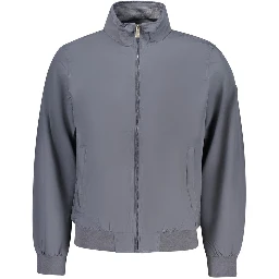 Blue Polyester Mens Jacket