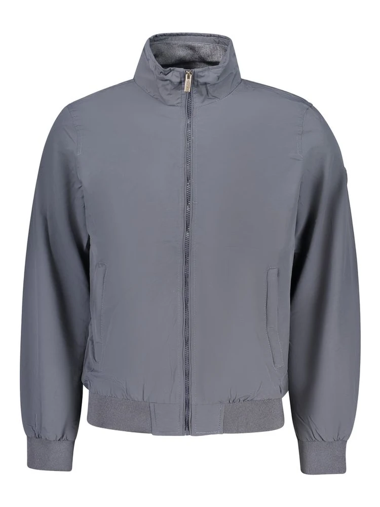 Blue Polyester Mens Jacket