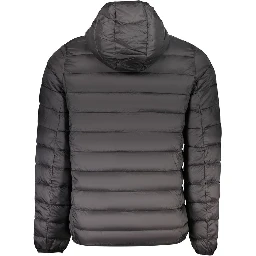 Black Polyester Men's Jacket