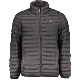 Nero Poliestere Mens Jacket