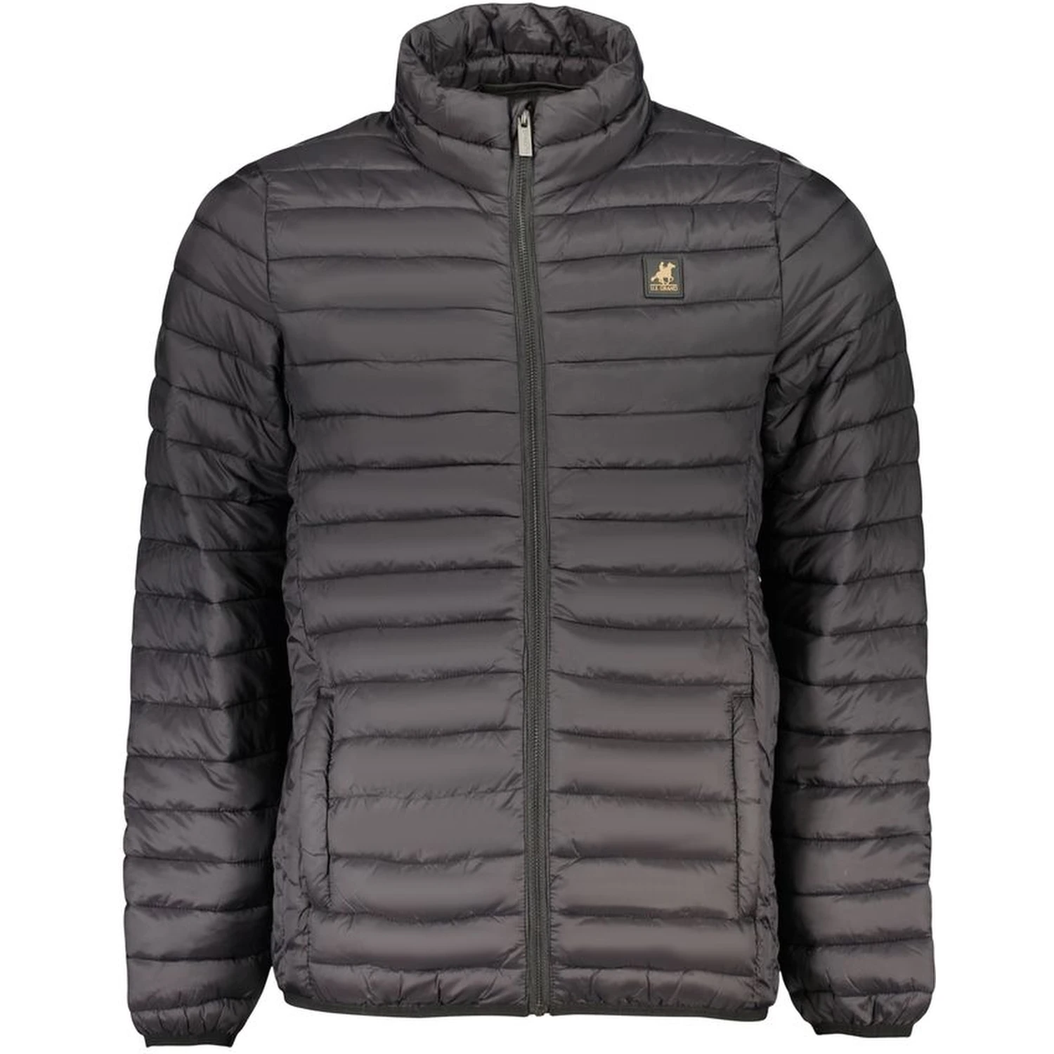 Nero Poliestere Mens Jacket