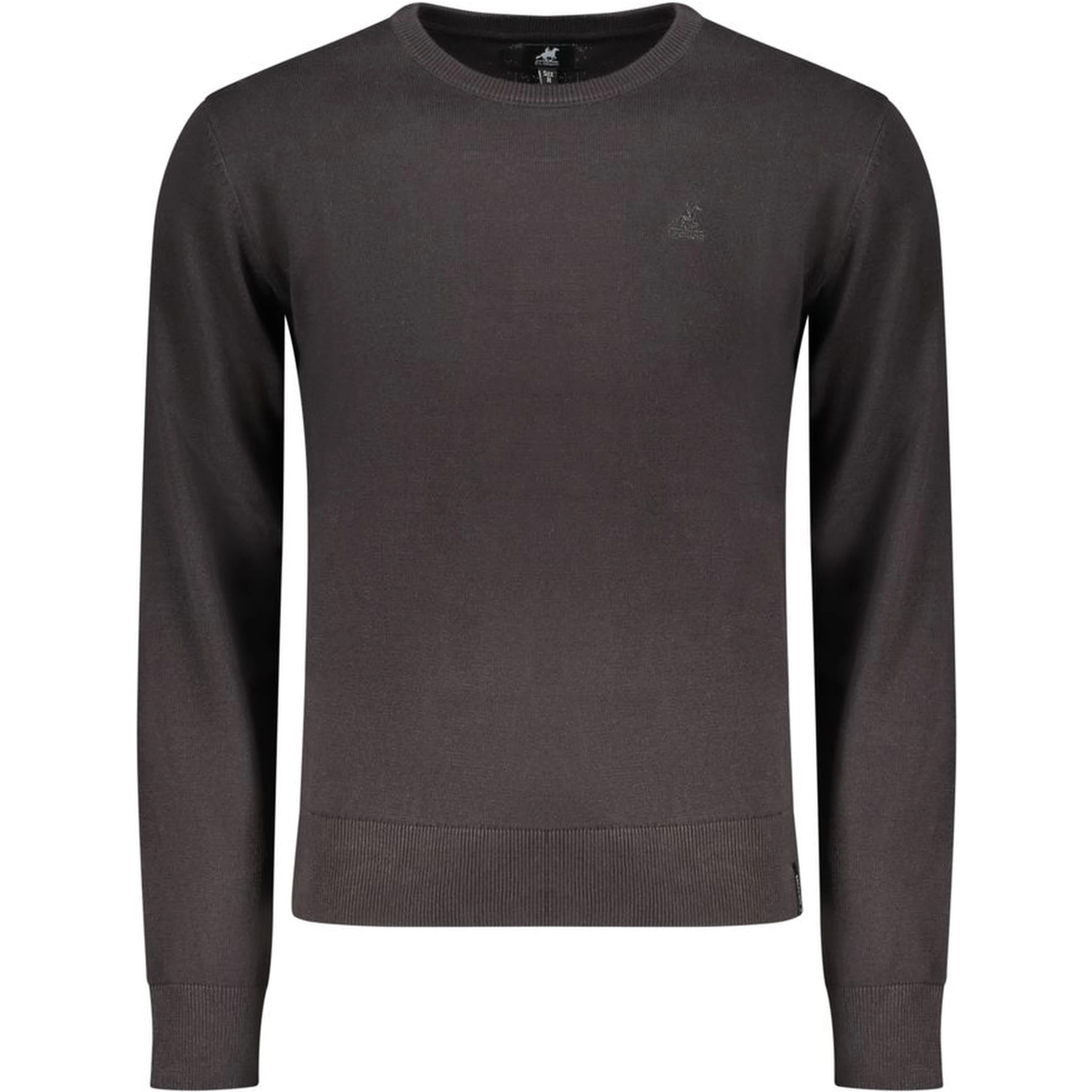 Black Cotton Men Sweater