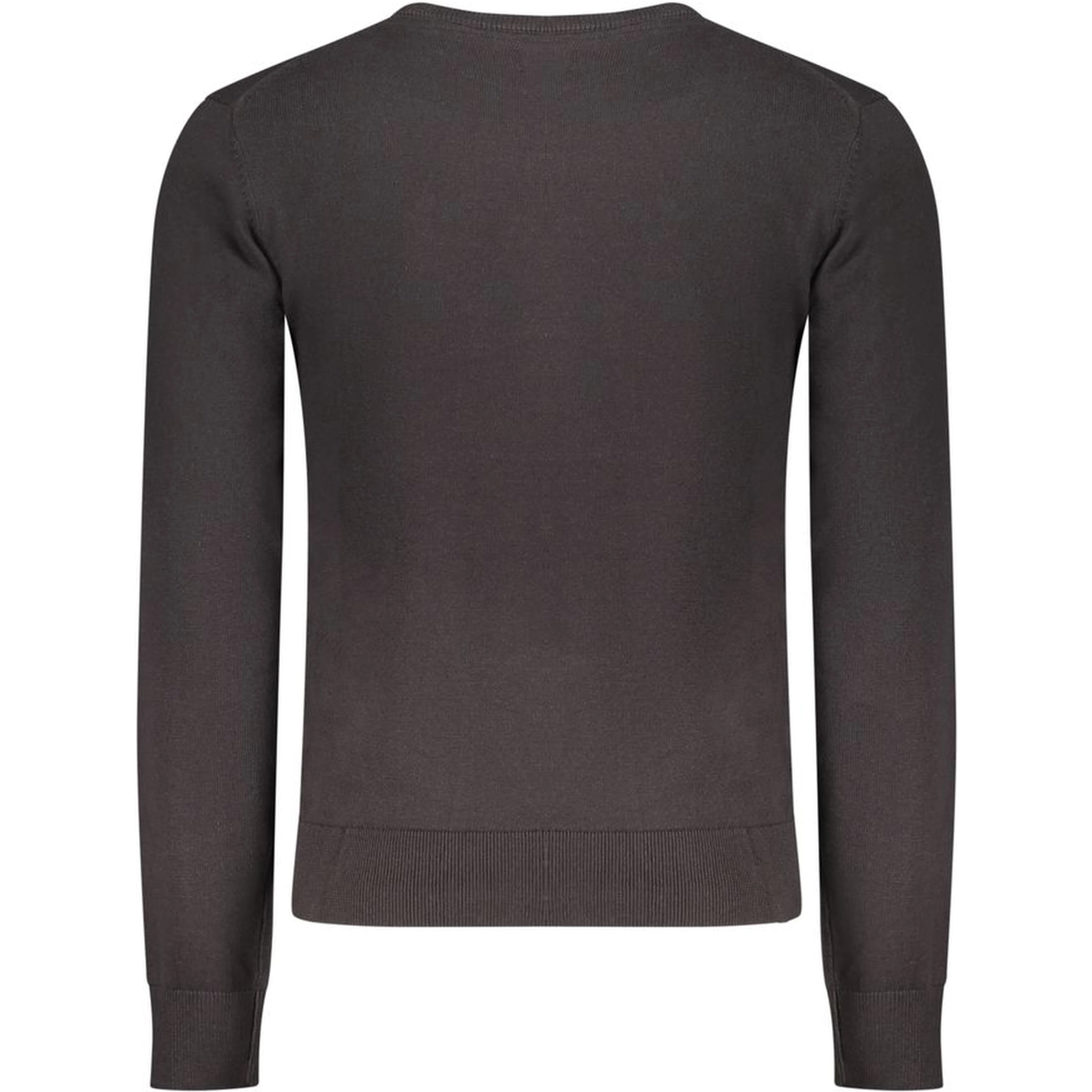 Black Cotton Men Sweater