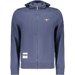 Blue Cotton Mens Sweatshirt