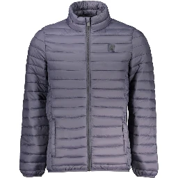 Blu Poliestere Men Jacket
