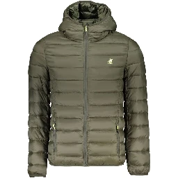 Verde Poliestere Uomo Giacca