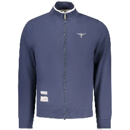 Blue Cotton Men's Sweatshirt