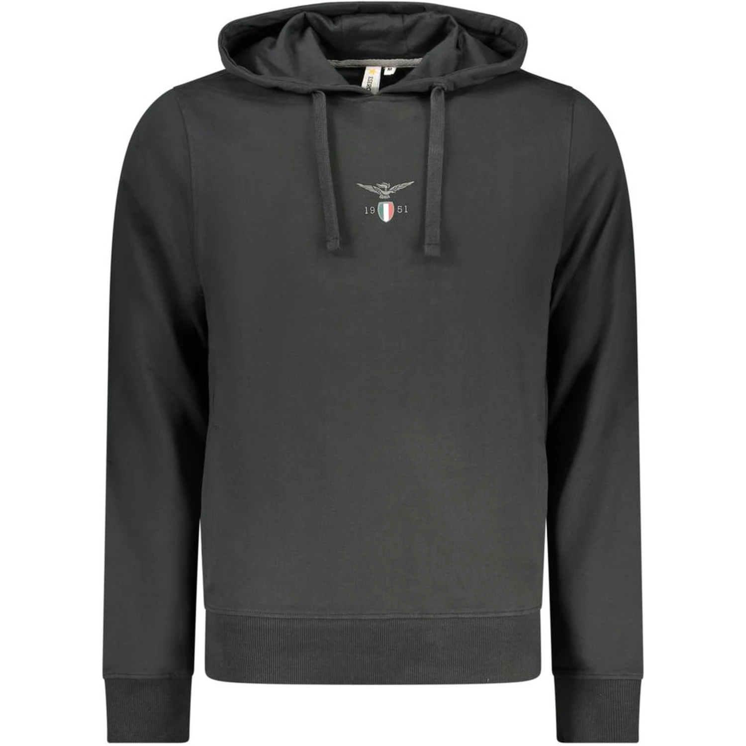 Black Cotton Mens Sweatshirt