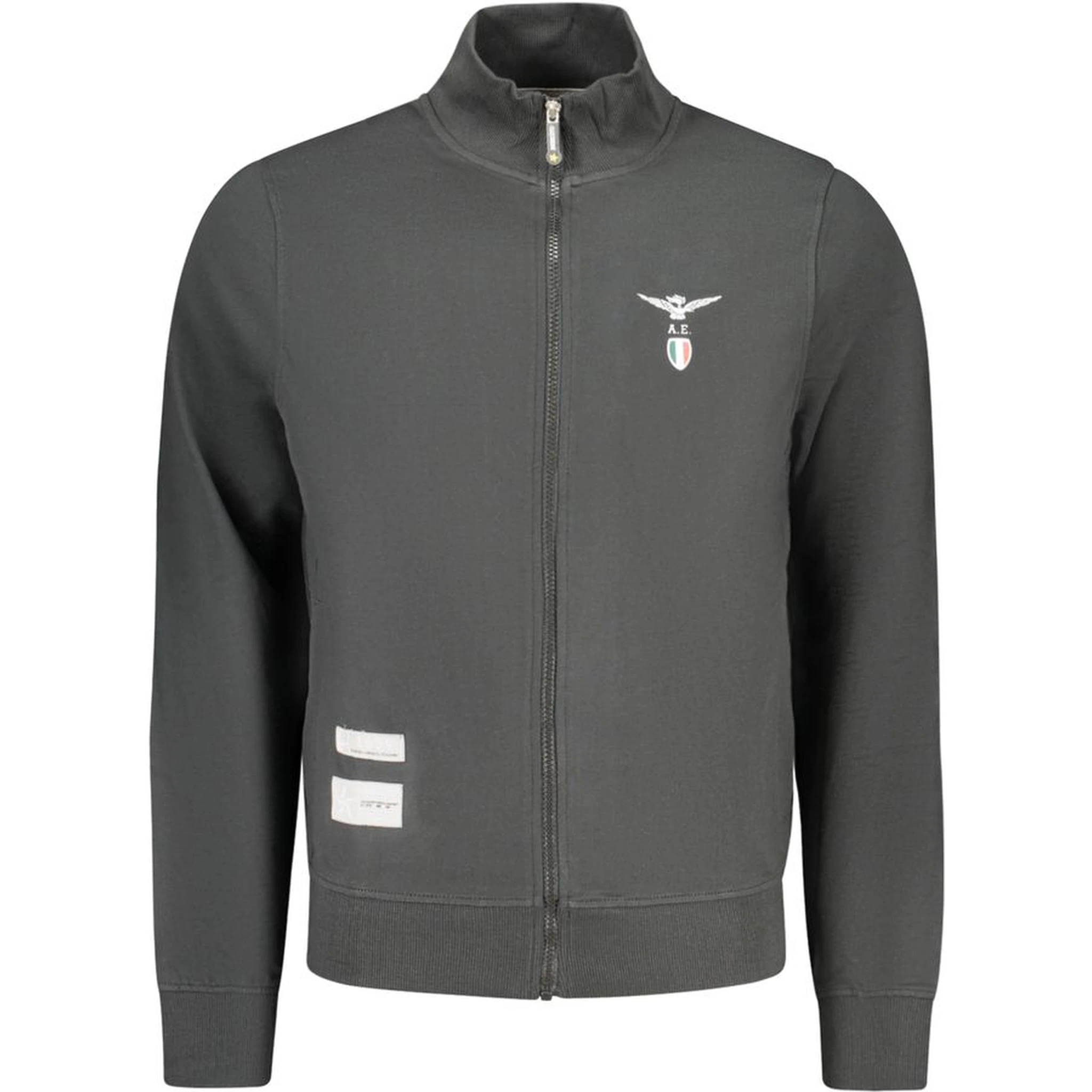 Black Cotton Men Sweatshirt