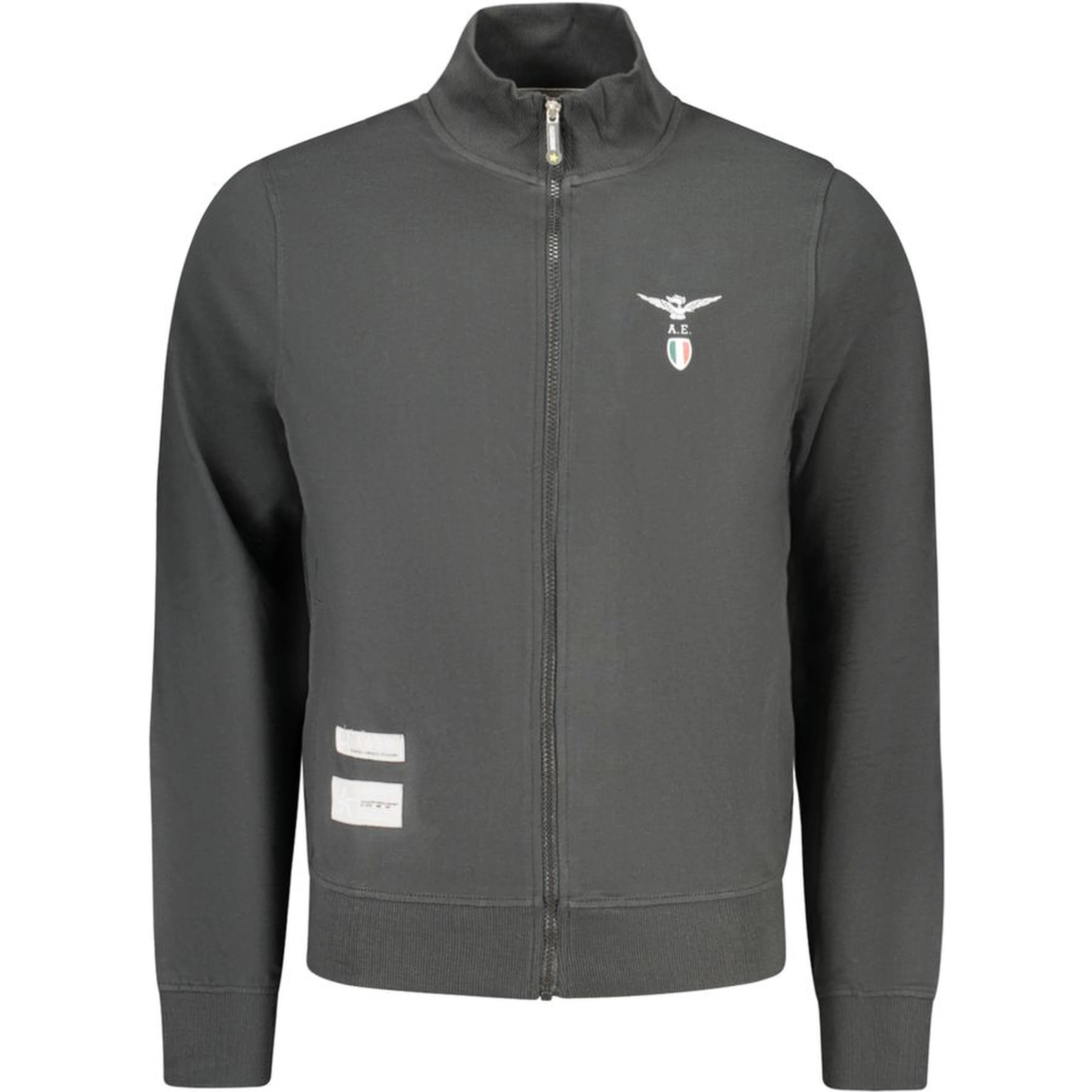 Black Cotton Men Sweatshirt
