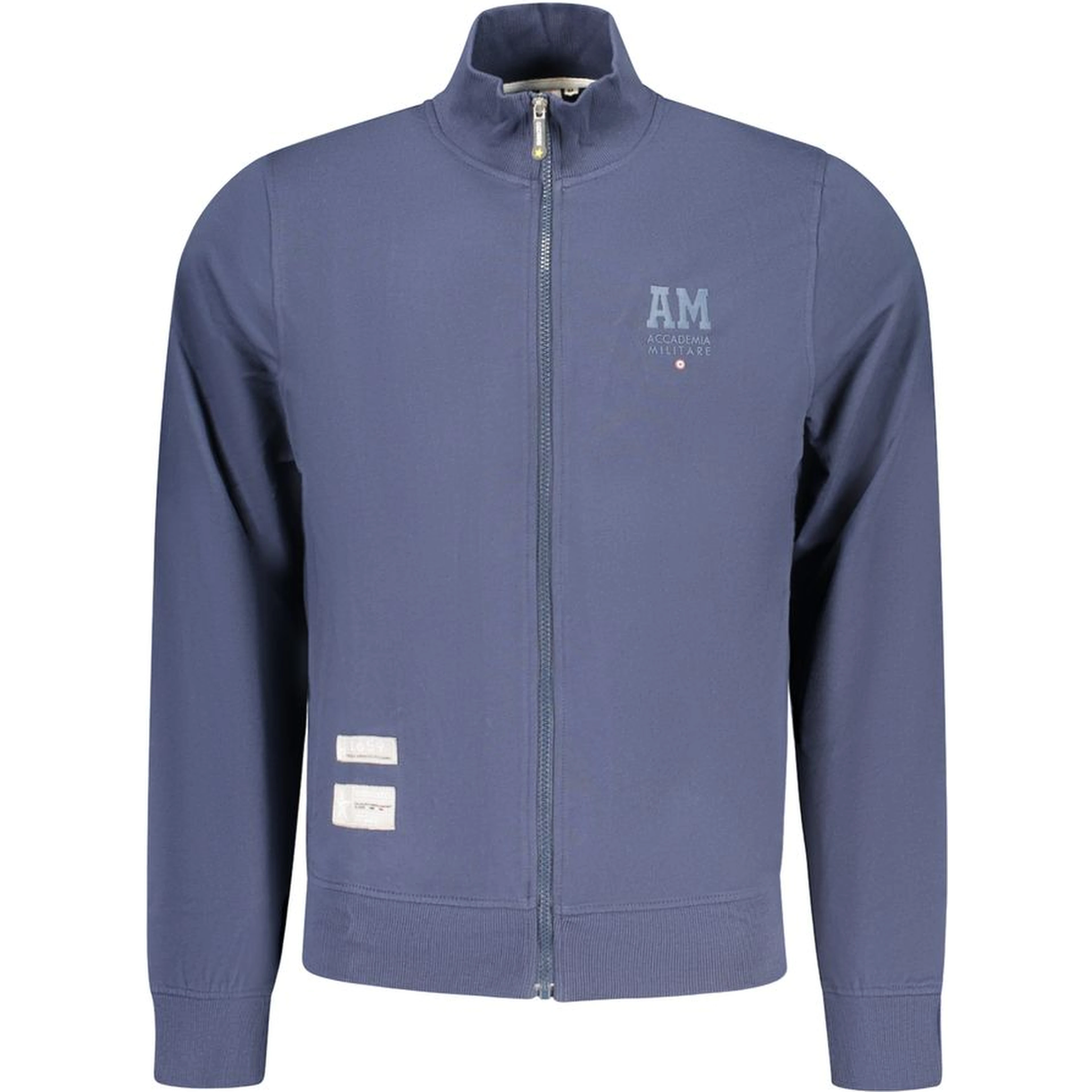 Blue Cotton Men Sweatshirt