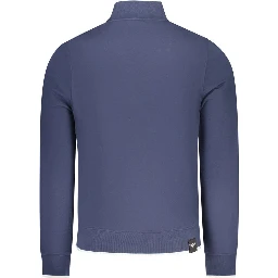 Blue Cotton Men's Sweatshirt