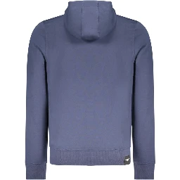 Blue Cotton Mens Sweatshirt