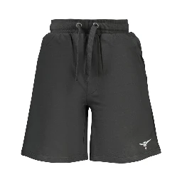 Black Cotton Men's Sweatpants