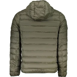 Verde Poliestere Uomo Giacca