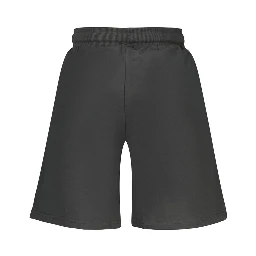 Black Cotton Men's Sweatpants