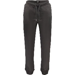 Black Cotton Mens Sweatpants