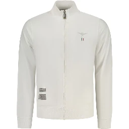 White Cotton Men's Sweatshirt