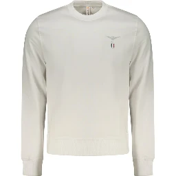 White Cotton Men's Sweatshirt