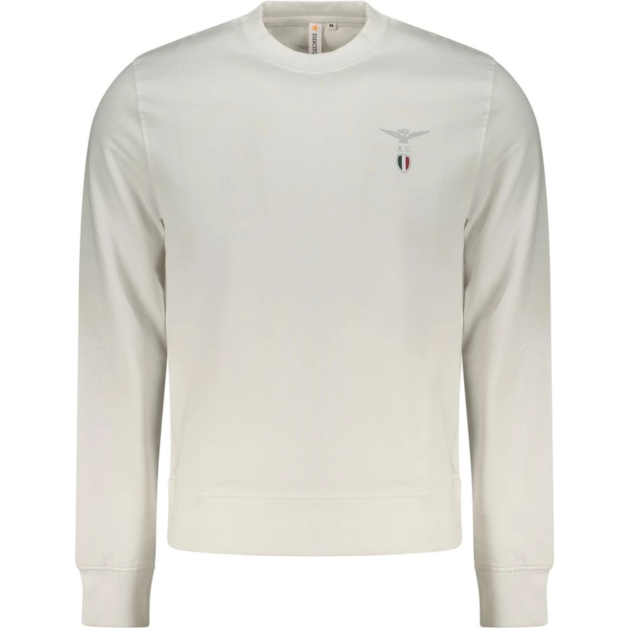 White Cotton Men's Sweatshirt