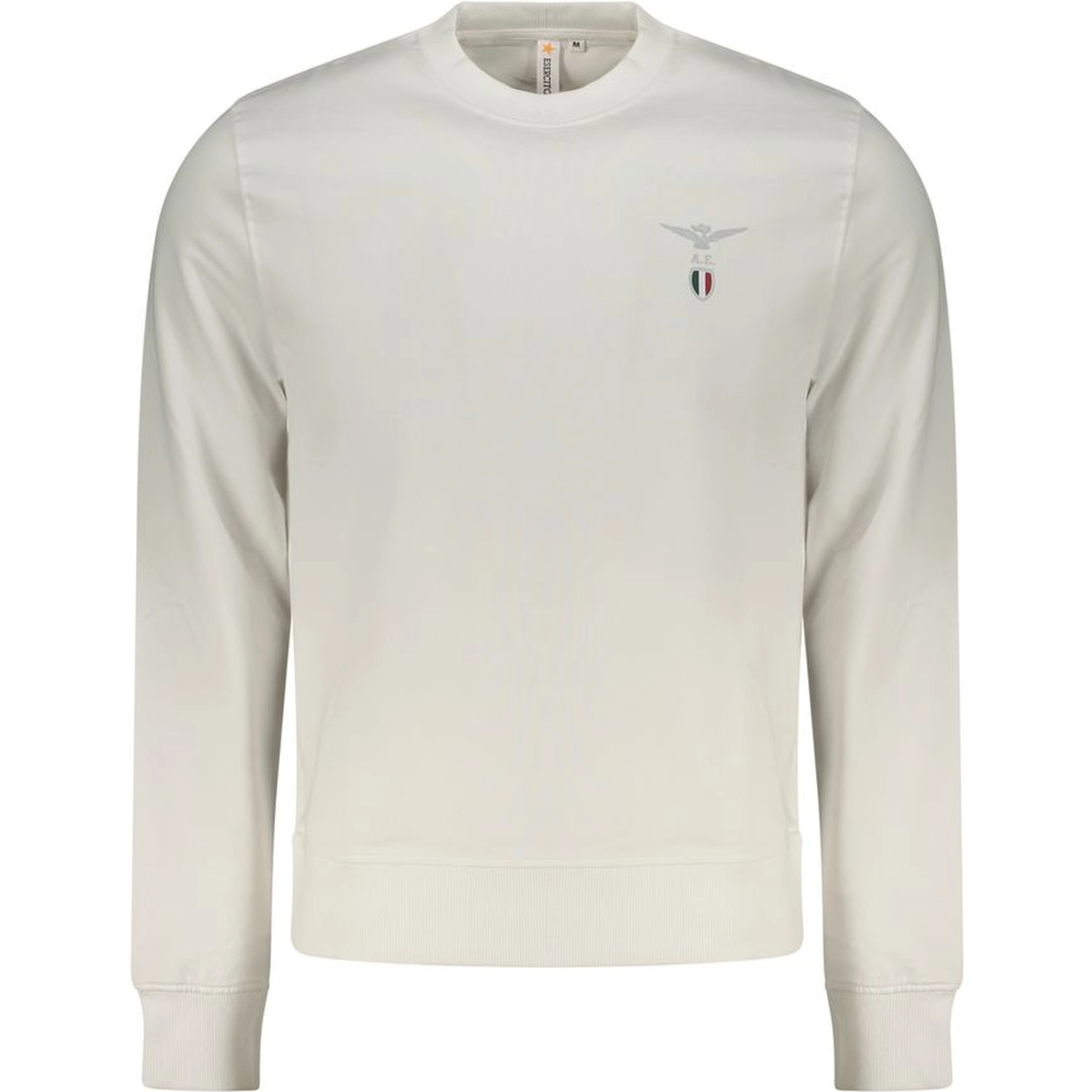 White Cotton Men's Sweatshirt