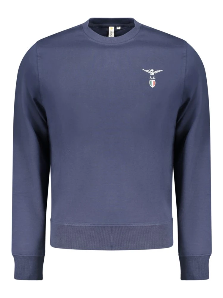Blu Cotton Men Sweatshirt