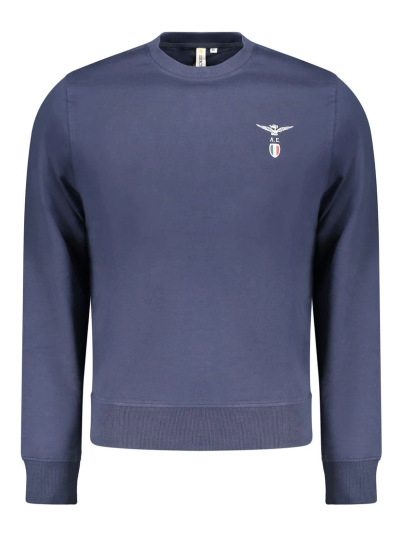Blu Cotton Men Sweatshirt