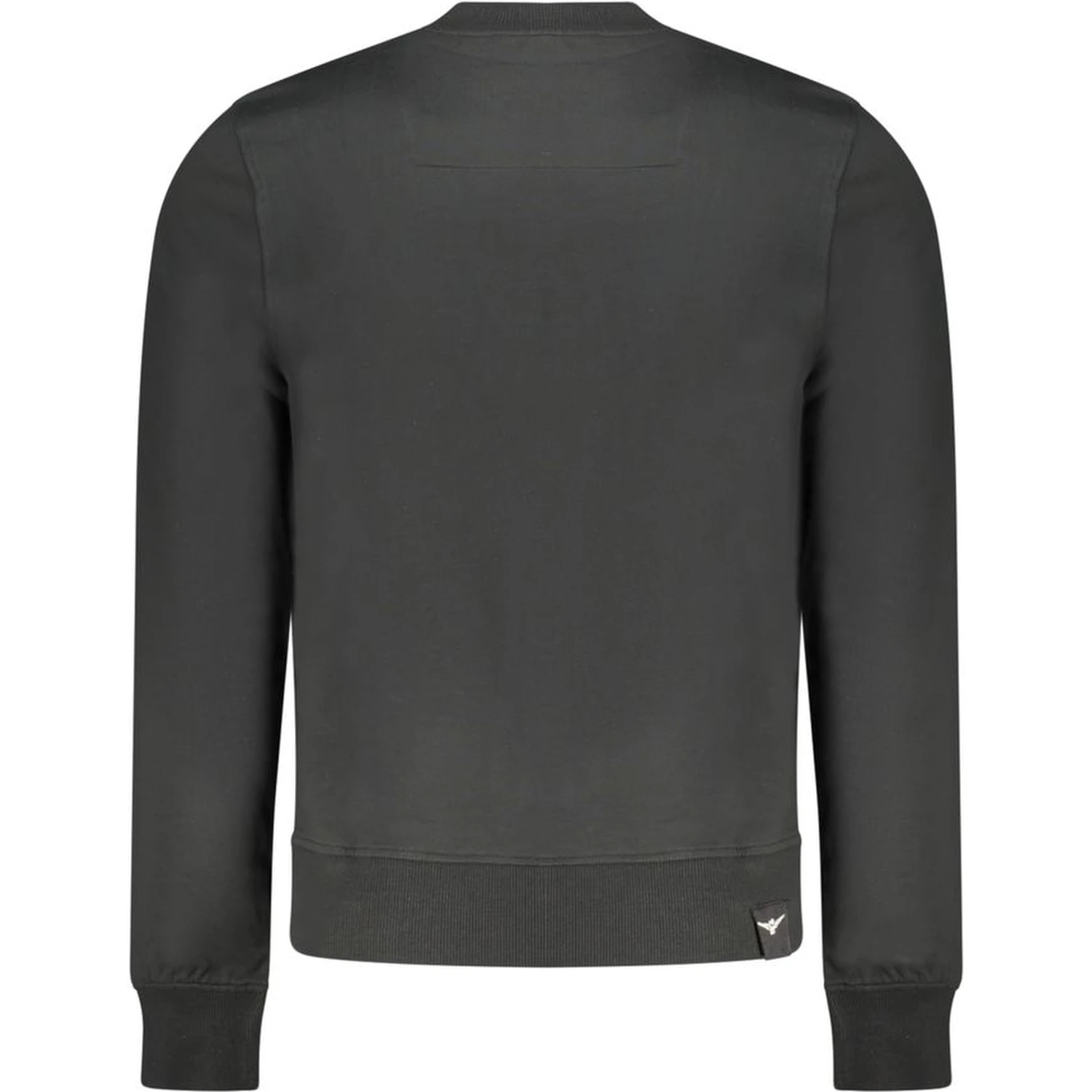 Black Cotton Mens Sweatshirt