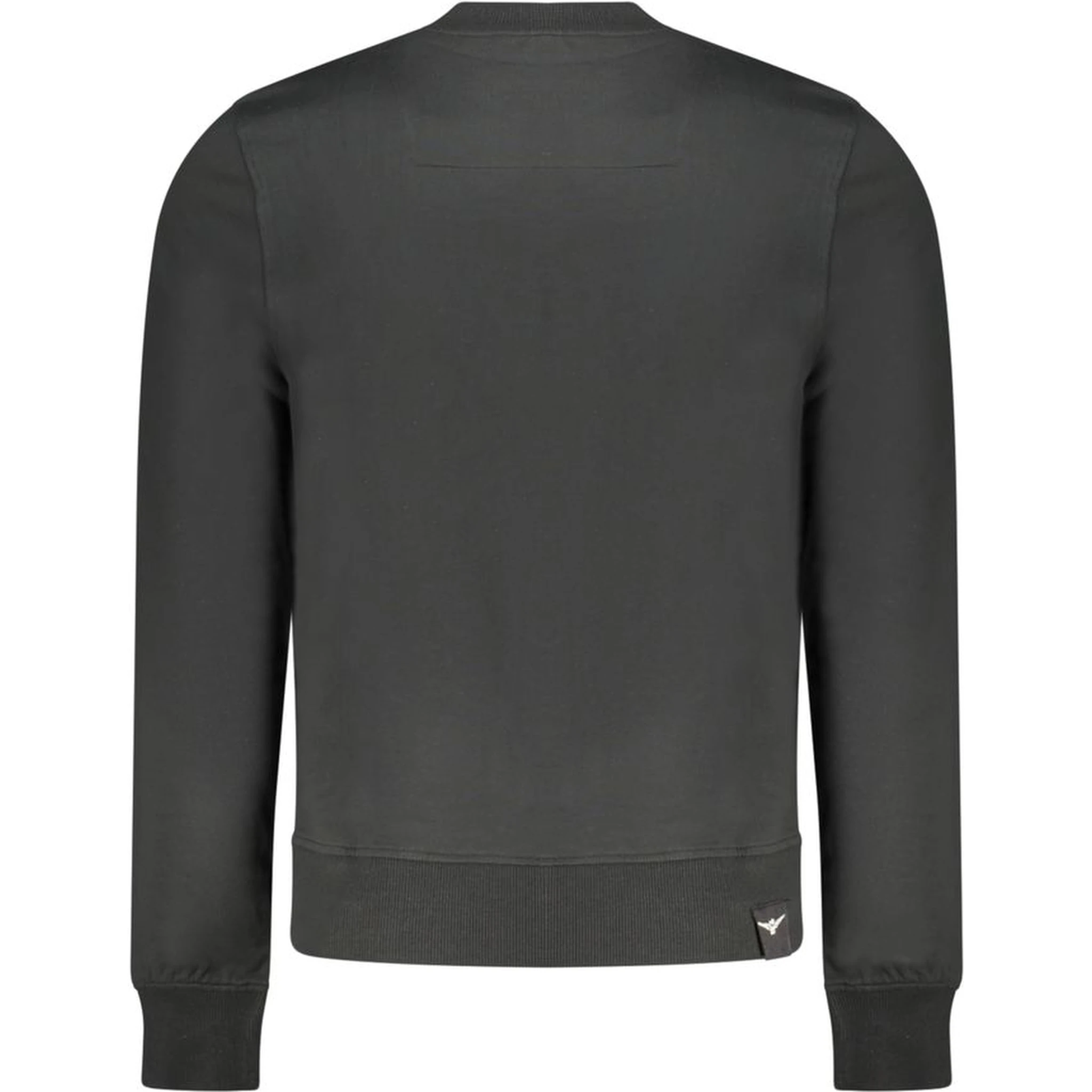 Black Cotton Mens Sweatshirt