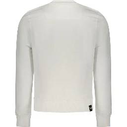 White Cotton Men's Sweatshirt