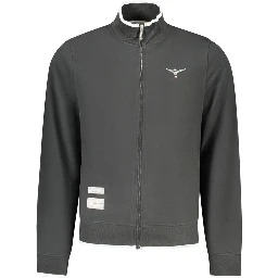 Black Cotton Mens Sweatshirt