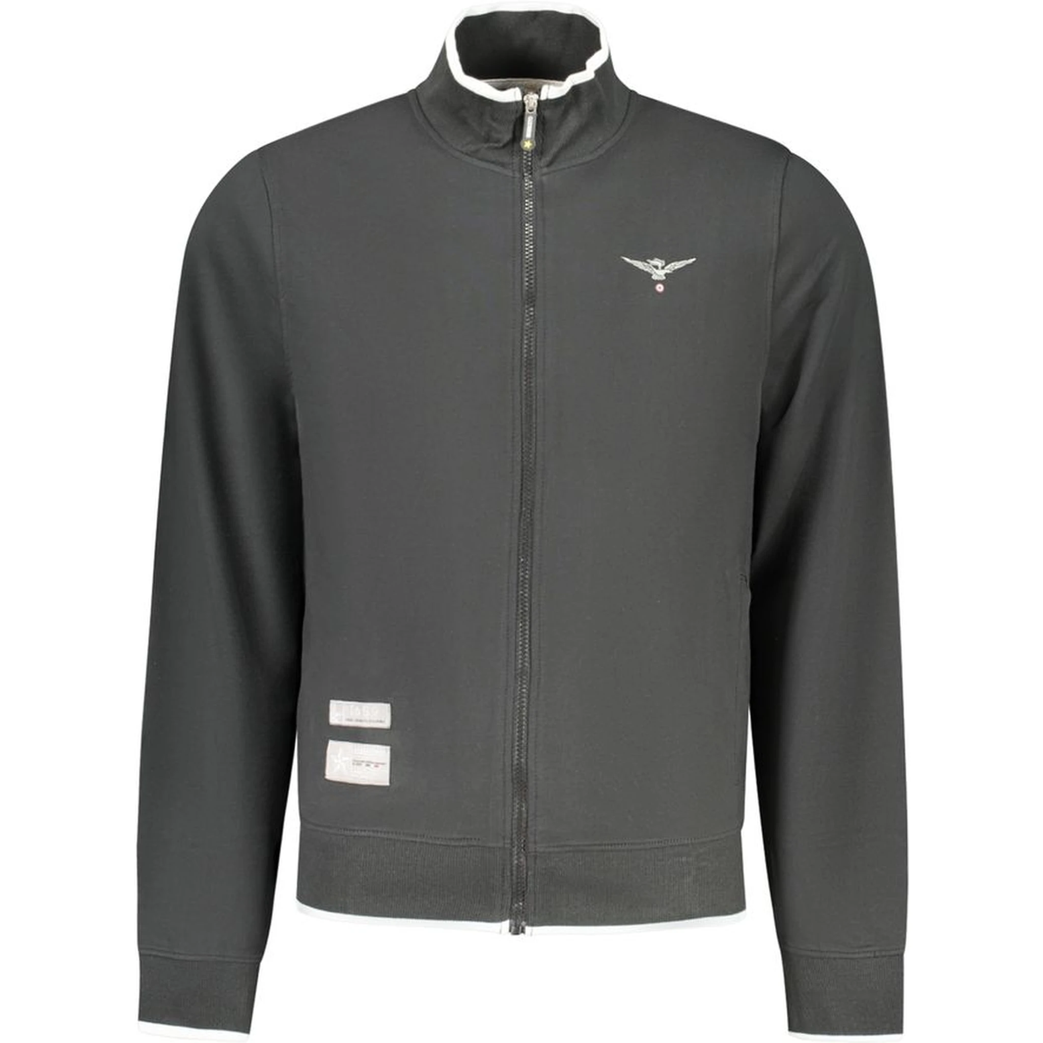 Black Cotton Mens Sweatshirt