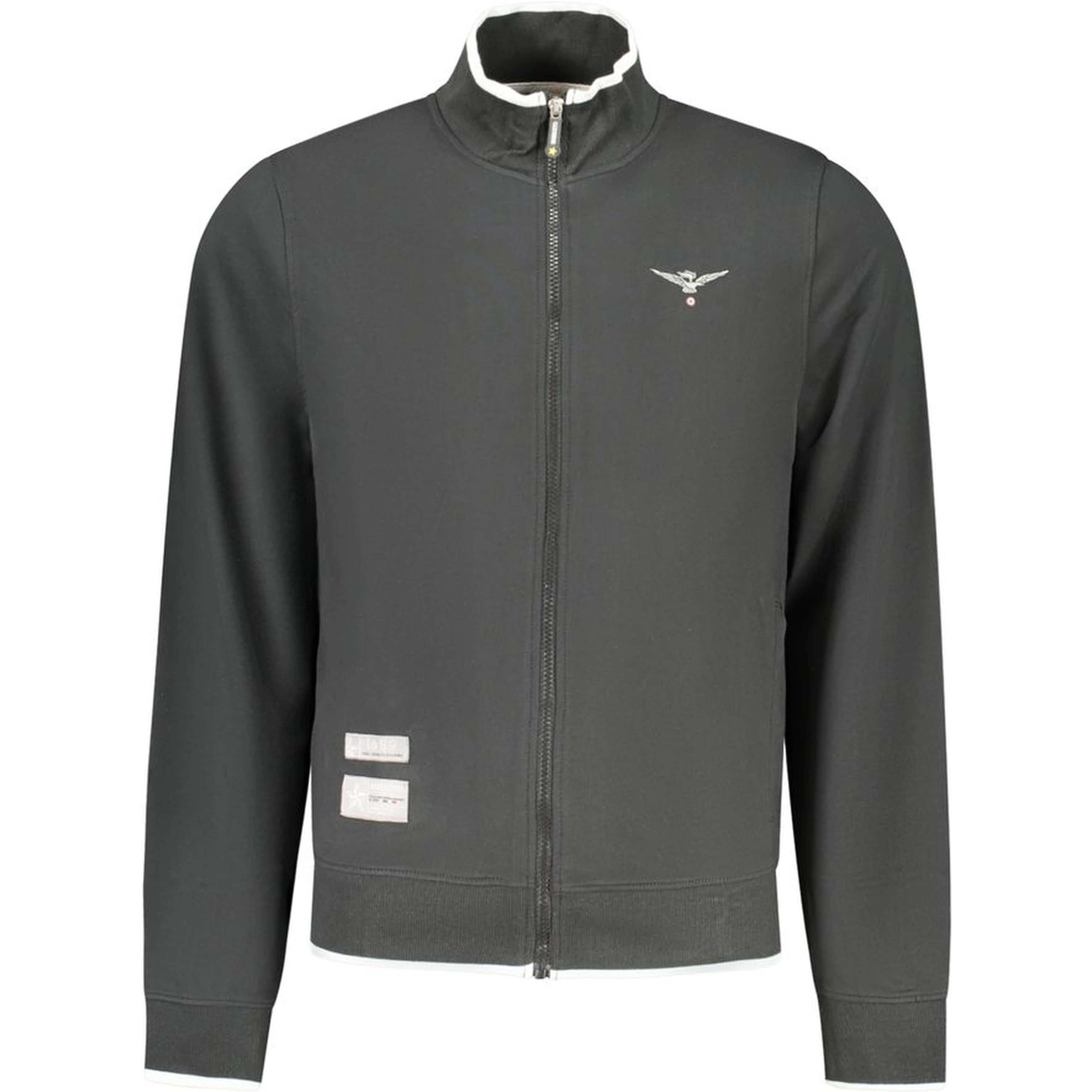 Black Cotton Mens Sweatshirt