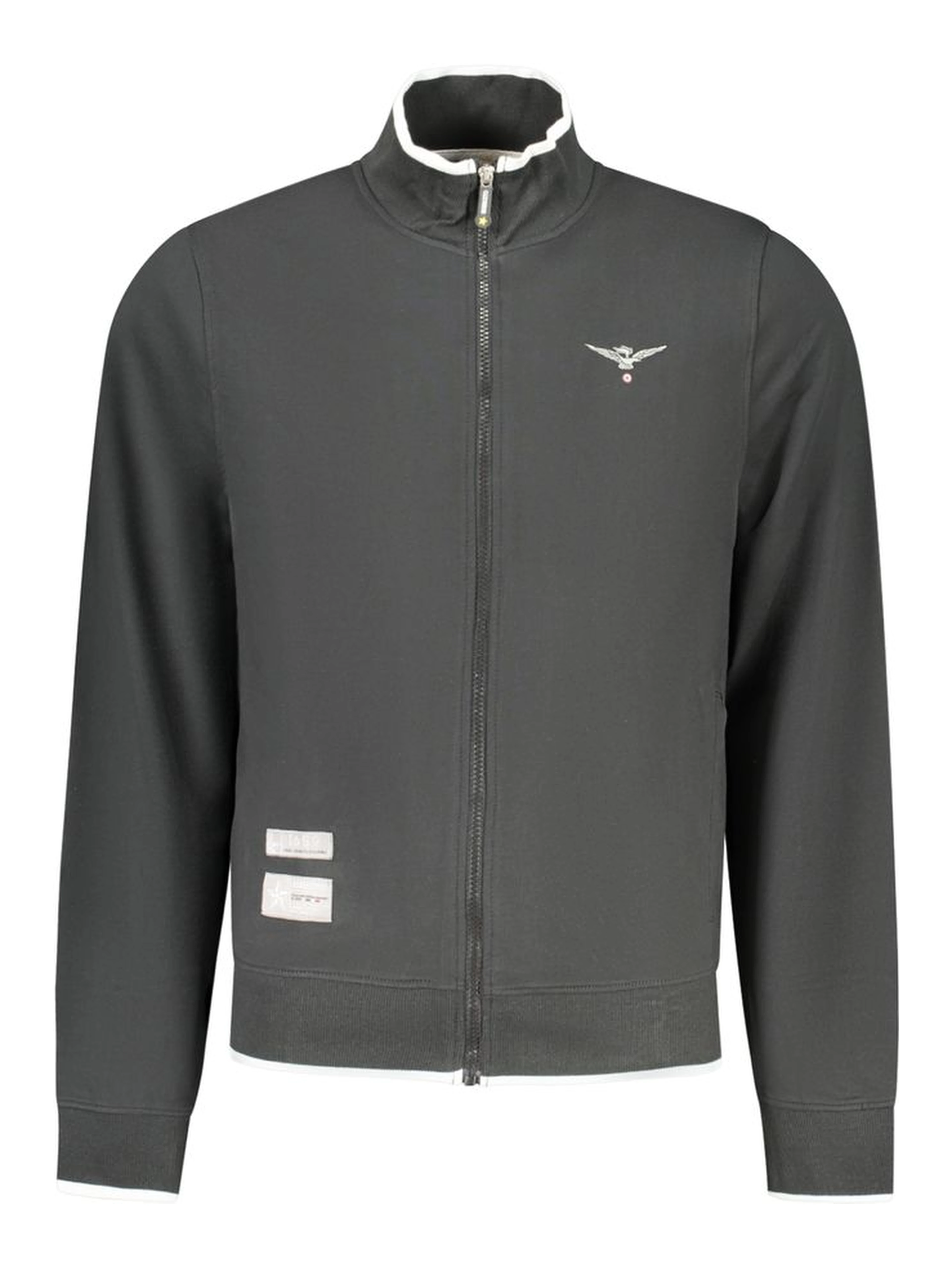 Black Cotton Mens Sweatshirt