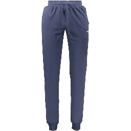 Blue Cotton Men's Sweatpants