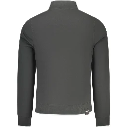 Black Cotton Mens Sweatshirt