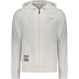 White Cotton Men's Sweatshirt