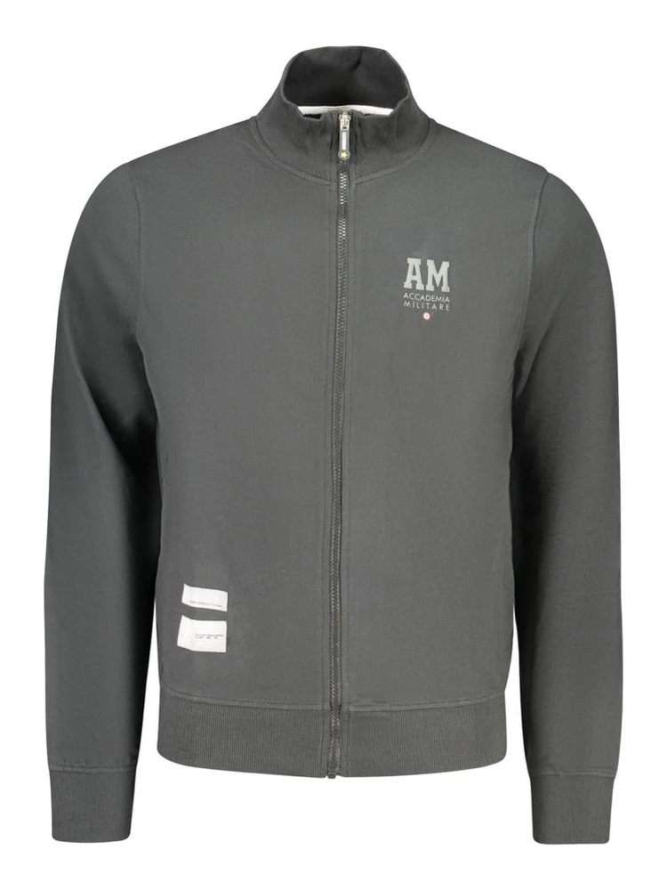 Black Cotton Men's Sweatshirt