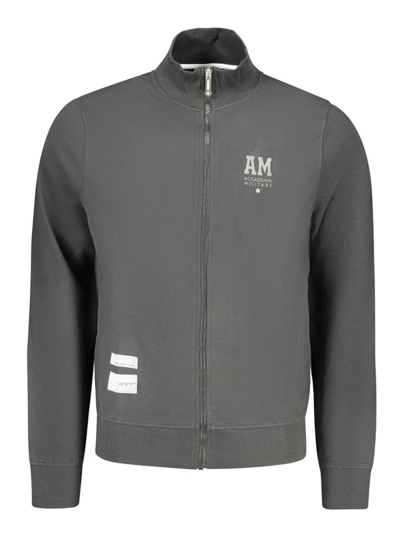 Black Cotton Men's Sweatshirt