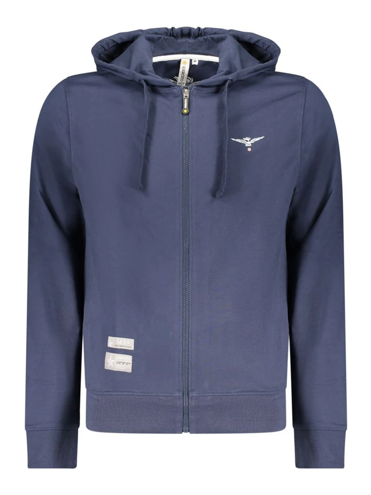 Blue Cotton Men's Sweatshirt