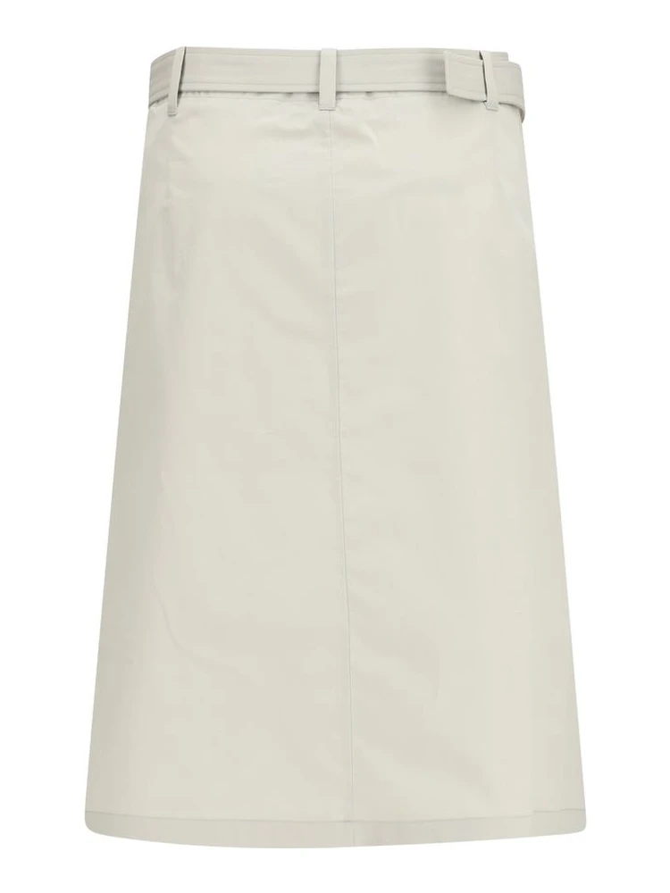 Gray Cotton Long Skirt alternative