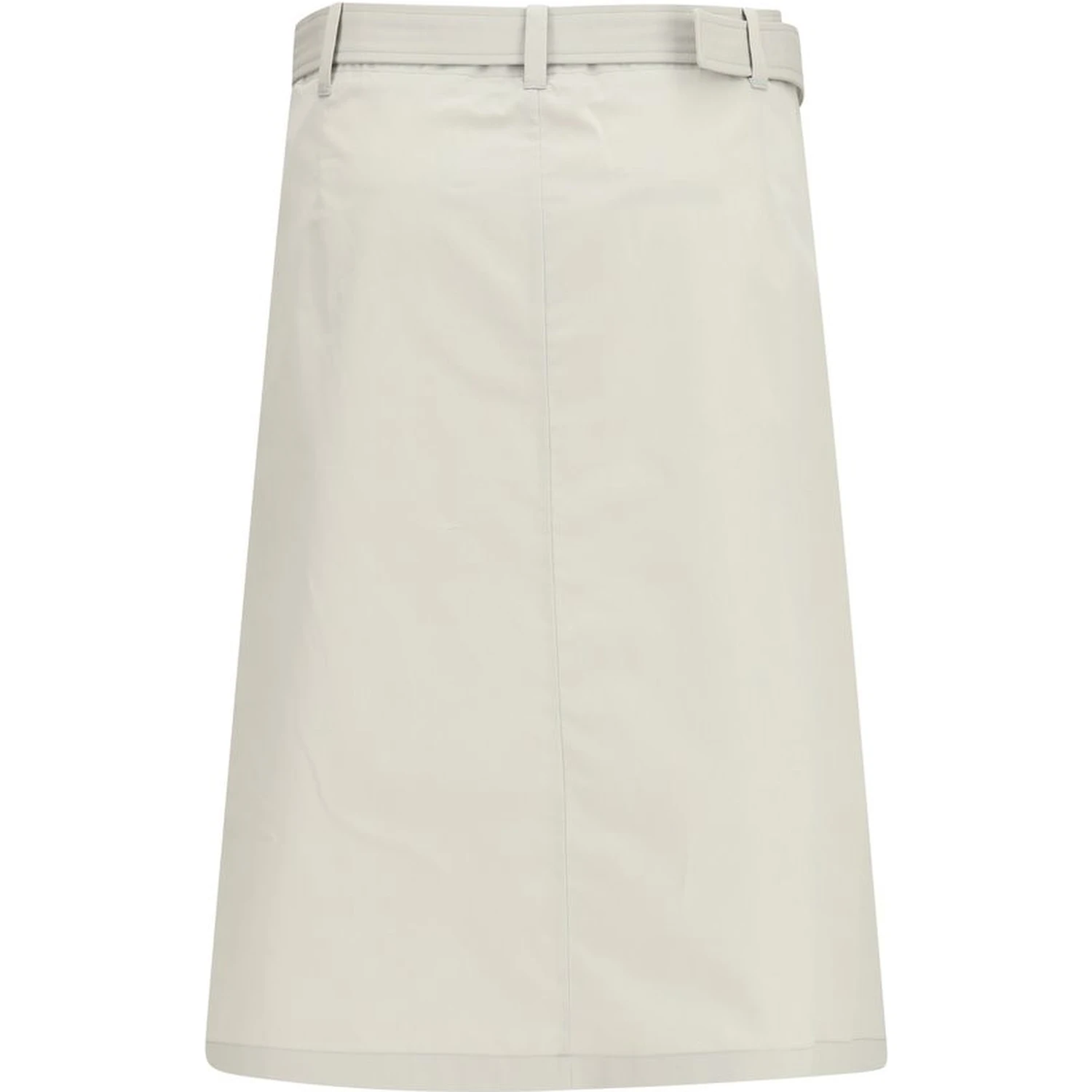 Gray Cotton Long Skirt