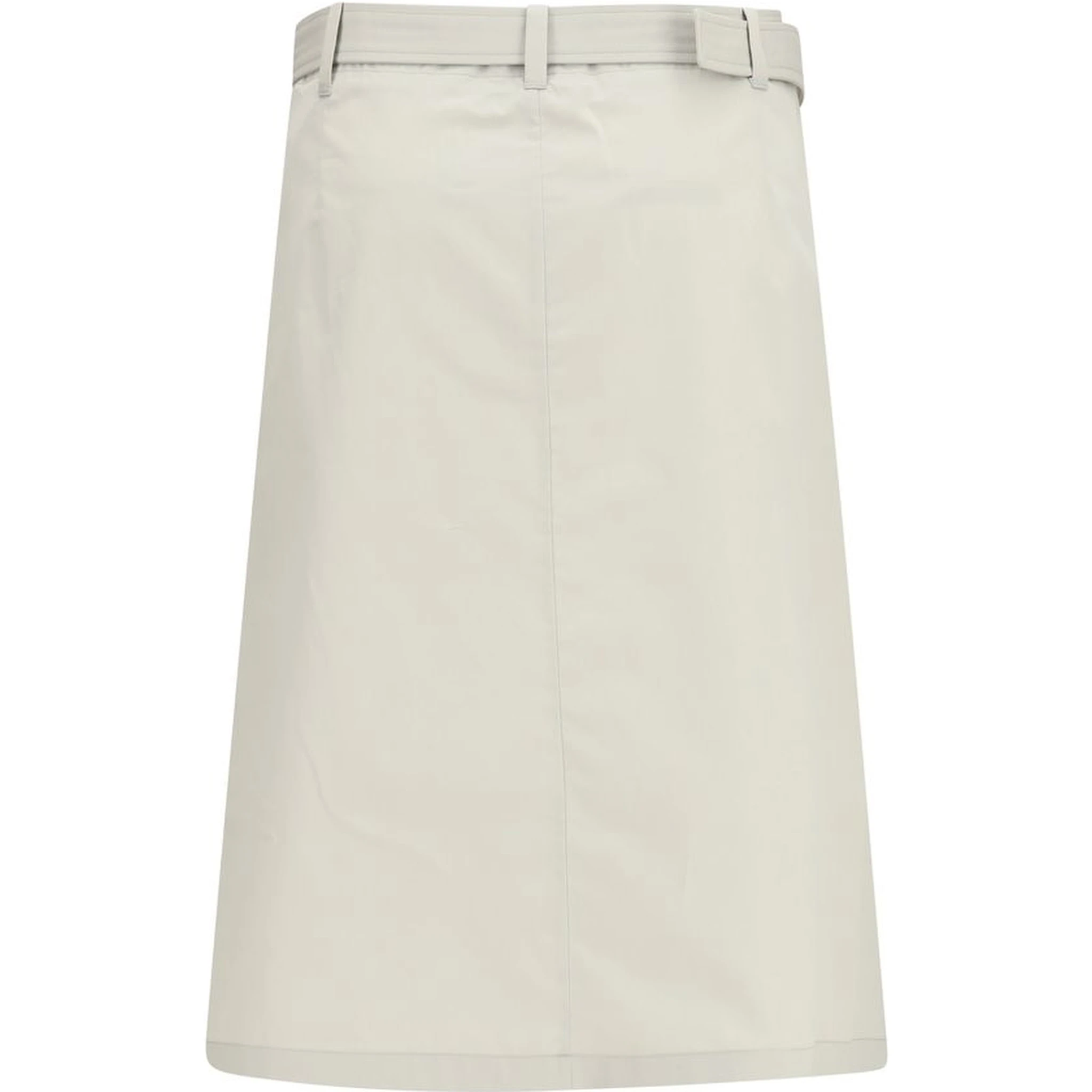 Gray Cotton Long Skirt